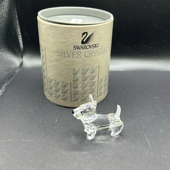 Swarovski Silver Crystal Scottish Terrier. Perfect little dog with frosted tail. - Picture 9 of 9